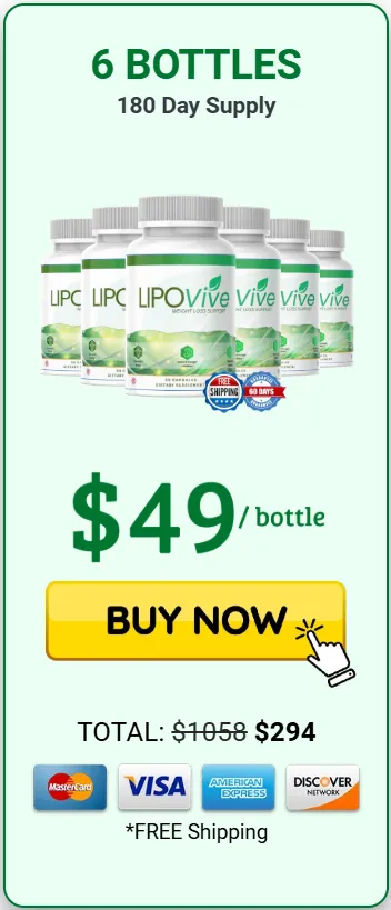 LipoVive  6 Bottle Price